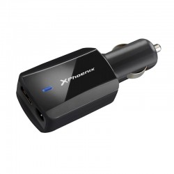 CARGADOR COCHE NOTEBOOK/SMARTPHONE PHOENIX 90W + 1XUSB 5V USB 2.0
