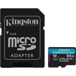 MEMORIA MICRO SD 64GB KINGSTON XC C10 170MB/S + ADAPTADOR SD