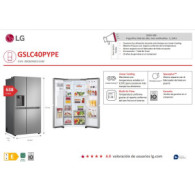 FRIGORÍFICO LG GSLC40PYPE - E