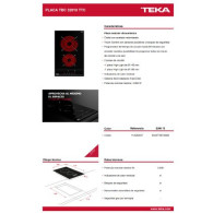 PLACA VITROCERÁMICA 2 FUEGOS TEKA