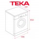 LAVADORA 8kg - 1400rpm TEKA