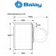 LAVADORA- SECADORA- 8/5kg - 1400rpm BALAY