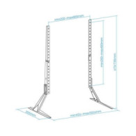 SOPORTE PATAS PEANA UNIVERSAL 23-75 NEGRO TOOQ