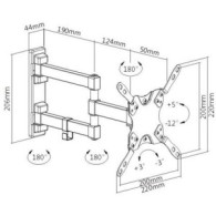 SOPORTE CON BRAZO TV 13-42 DOBLE EXTENSION CROMAD