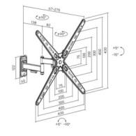 SOPORTE CON BRAZO TV 13-55 DOBLE EXTENSION CROMAD