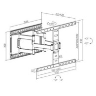 SOPORTE CON DOBLE BRAZO TV LED,  LCD 37-75 CROMAD