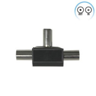 ADAPTADOR INDUCTIVO TV (1 MACHO/2 HEMBRAS) NEGRO SEVENON