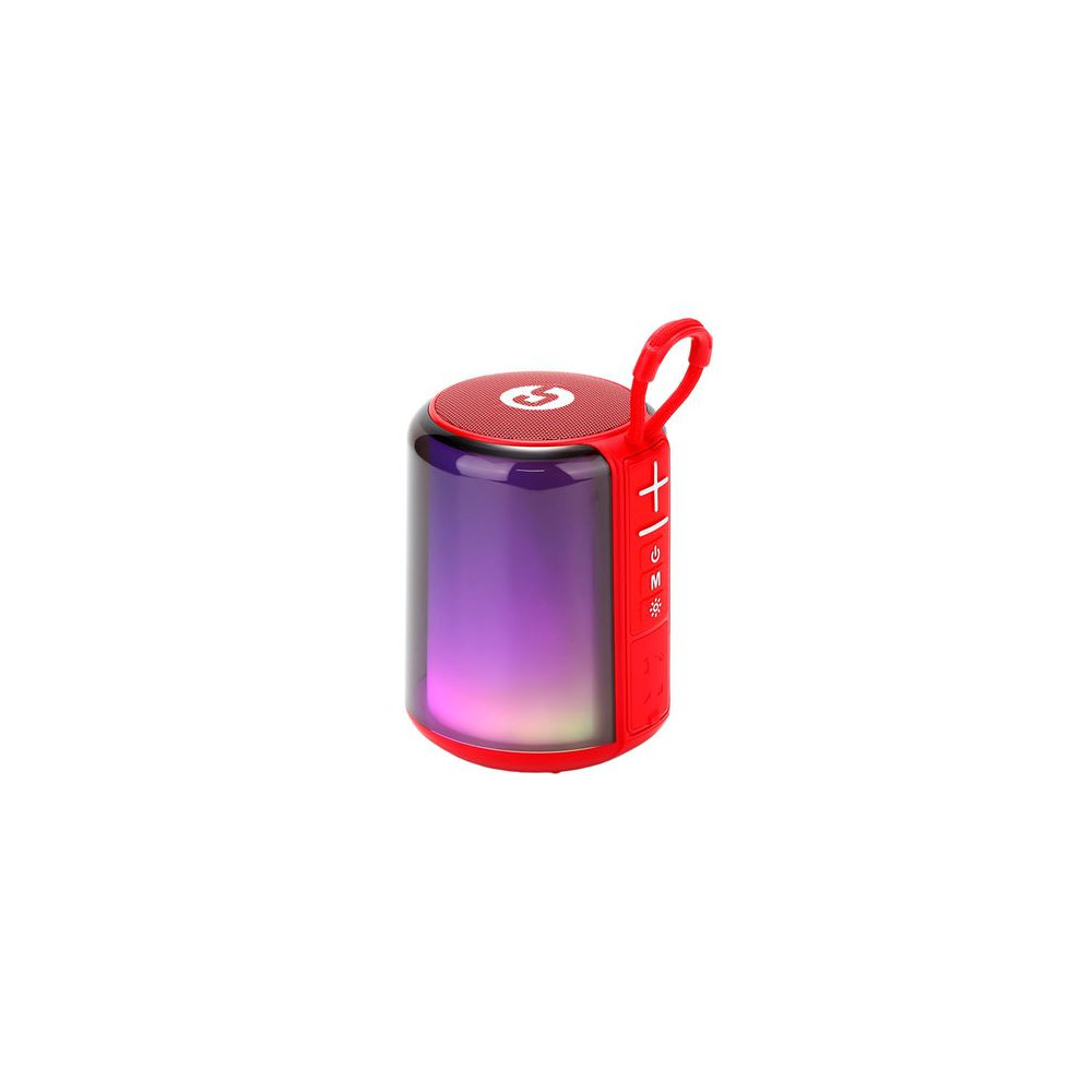 ALTAVOZ BLUETOOTH LIGHT BOOM 5W ROJO COOLSOUND