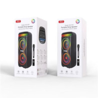 ALTAVOZ KARAOKE 40W CON MICROFONO INALAMBRICO Y RGB F70 XO