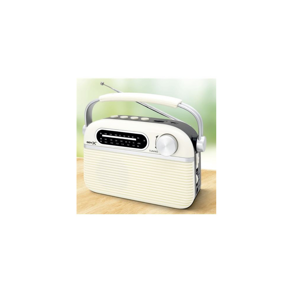 RADIO CLASICA RECARGABLE CON BLUETOOTH 4408 GEN-X