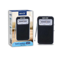 RADIO PORTATIL AM/FM ANALOGICA NEGRA FM-4411 GEN-X