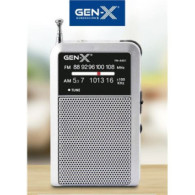 RADIO PORTATIL AM/FM ANALOGICA PLATA FM-4401 GEN-X