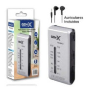 TRANSITOR PORTATIL AM/FM ANALOGICA PLATA FM-4412 GEN-X