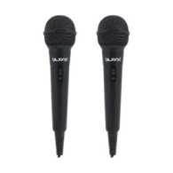 PACK 2 MICRÓFONOS CON CABLE MIC KARAOKE ST12 BIWOND