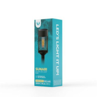 ESTACA SOLAR CON MALLA DE ACERO LUZ CALIDA 72X72MM