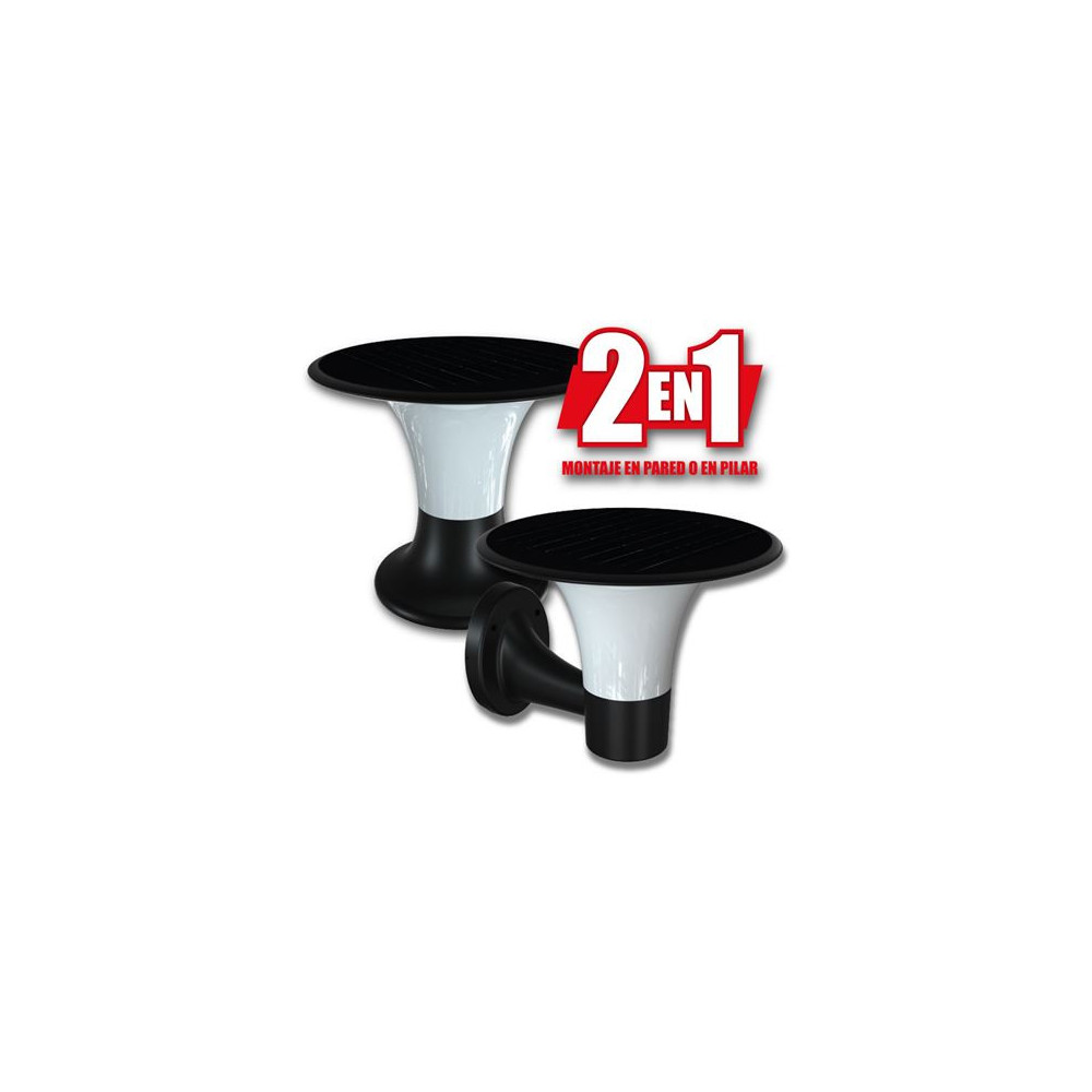 FAROL LED SOLAR 2 EN 1 SERIE PRO 2200LM 6000K/3000K CON SENSOR ELBAT