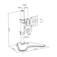 SOPORTE DE MESA CON BASE PARA 1 MONITOR 17-32 CROMAD