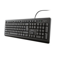 TECLADO TRUST TK-150 TAMAÑO COMPACTO RESISTENTE VERTIDOS