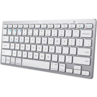 TECLADO COMPACTO INALAMBRICO BLUETOOTH PLATA TRUST