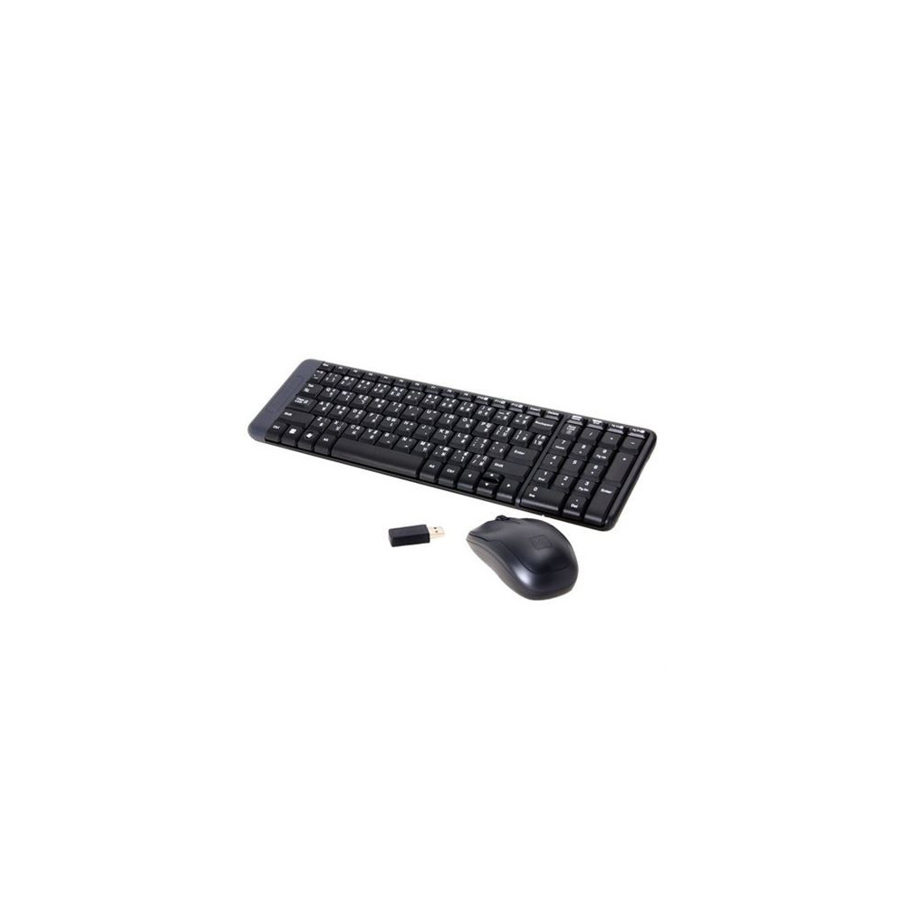 TECLADO+RATON LOGITECH MK220 WIRELESS NEGRO