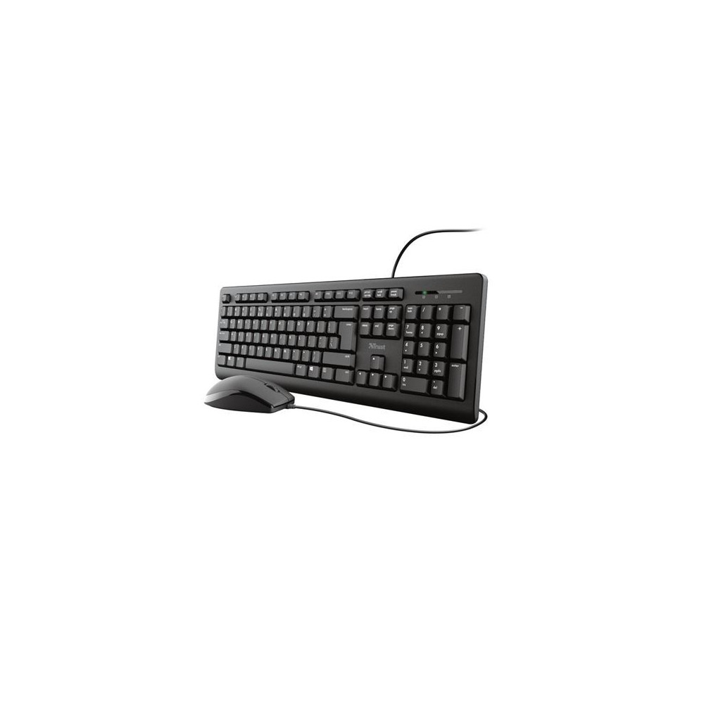 TECLADO+RATON USB TRUST TKM-250 SILENCIOSO Y REST A LIQUIDOS