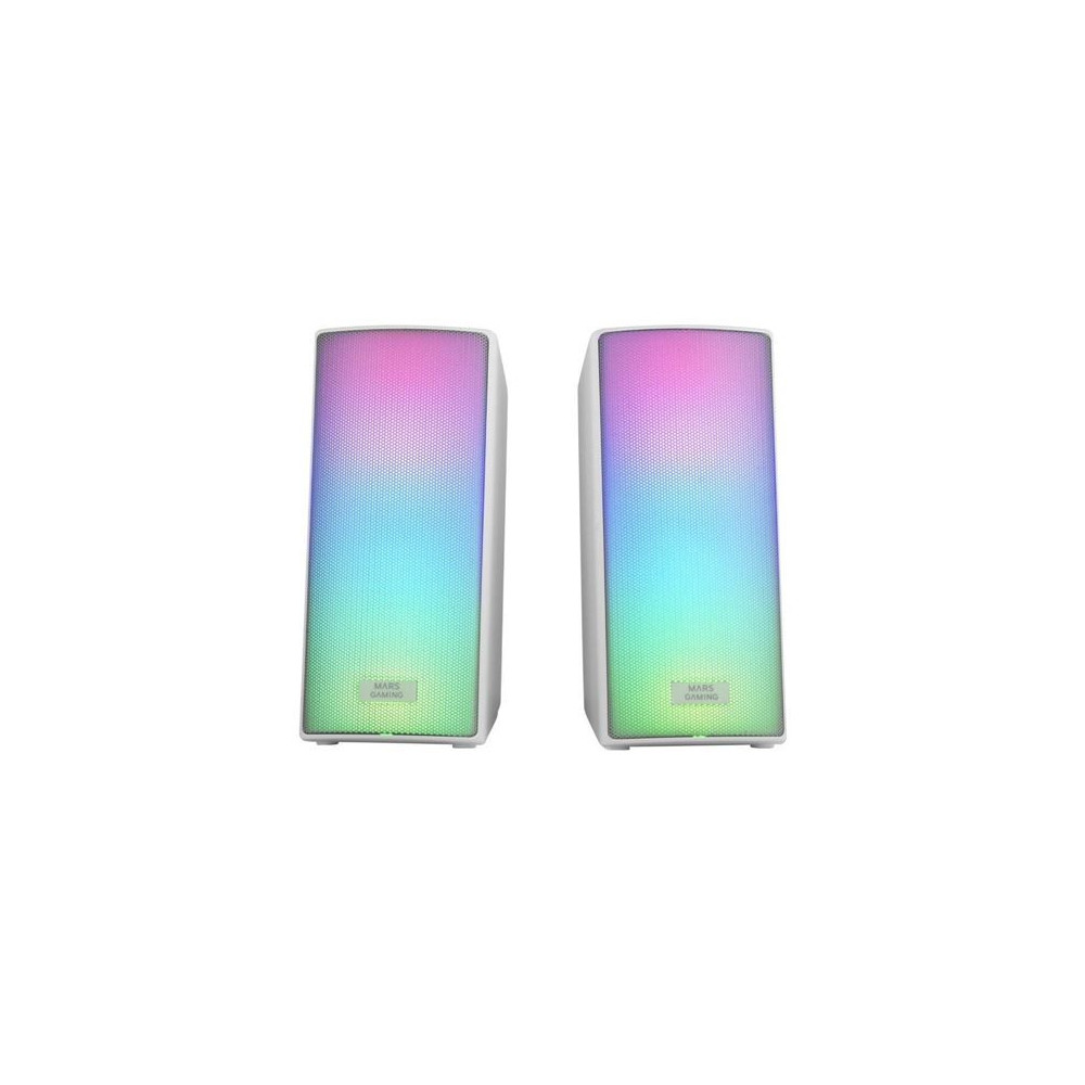 ALTAVOCES BLUETOOTH MSRGB2W 15W BLANCOS MARS GAMING