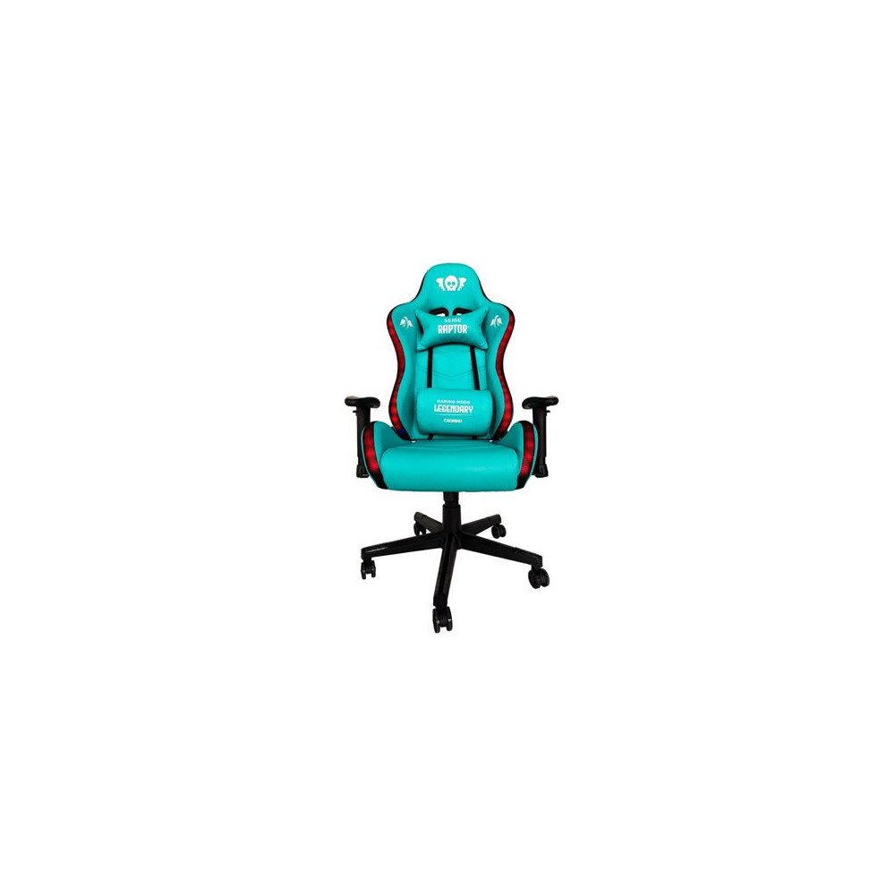 SILLA GAMING RGB SERIE RAPTOR LEGENDARY VERDE CROMAD