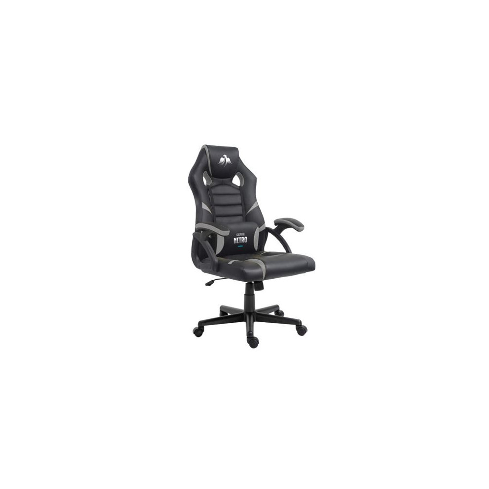 SILLA GAMING SERIE NITRO NEGRO/GRIS CROMAD