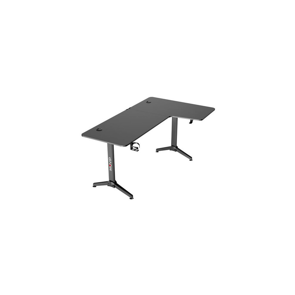 MESA GAMING PRO1300 FIBRA CARBONO | L DERECHA | ALFOMBRILLA 80X30CM | MUVIP