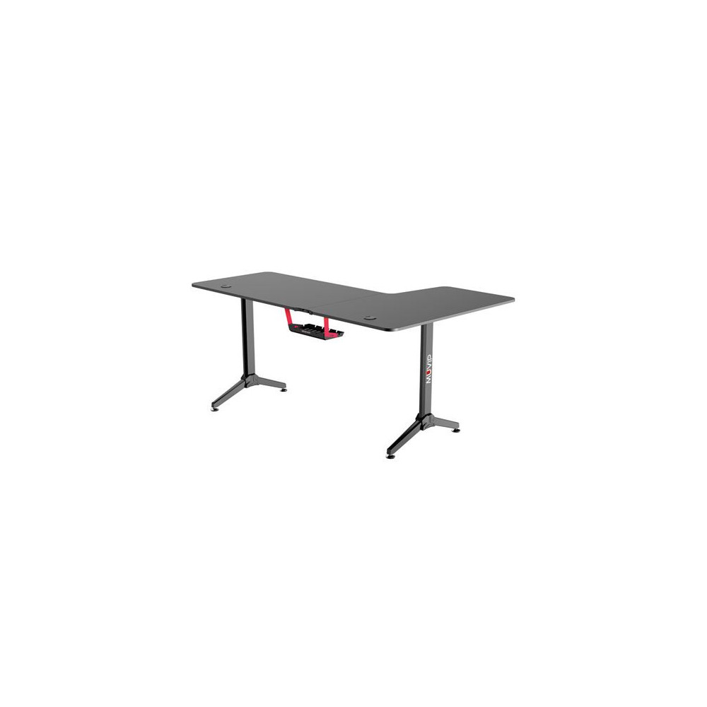 MESA GAMING PRO1300 FIBRA CARBONO | L IZQUIERDA | ALFOMBRILLA 80X30CM | MUV