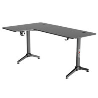 MESA GAMING PRO1300 FIBRA CARBONO | L IZQUIERDA | ALFOMBRILLA 80X30CM | MUV