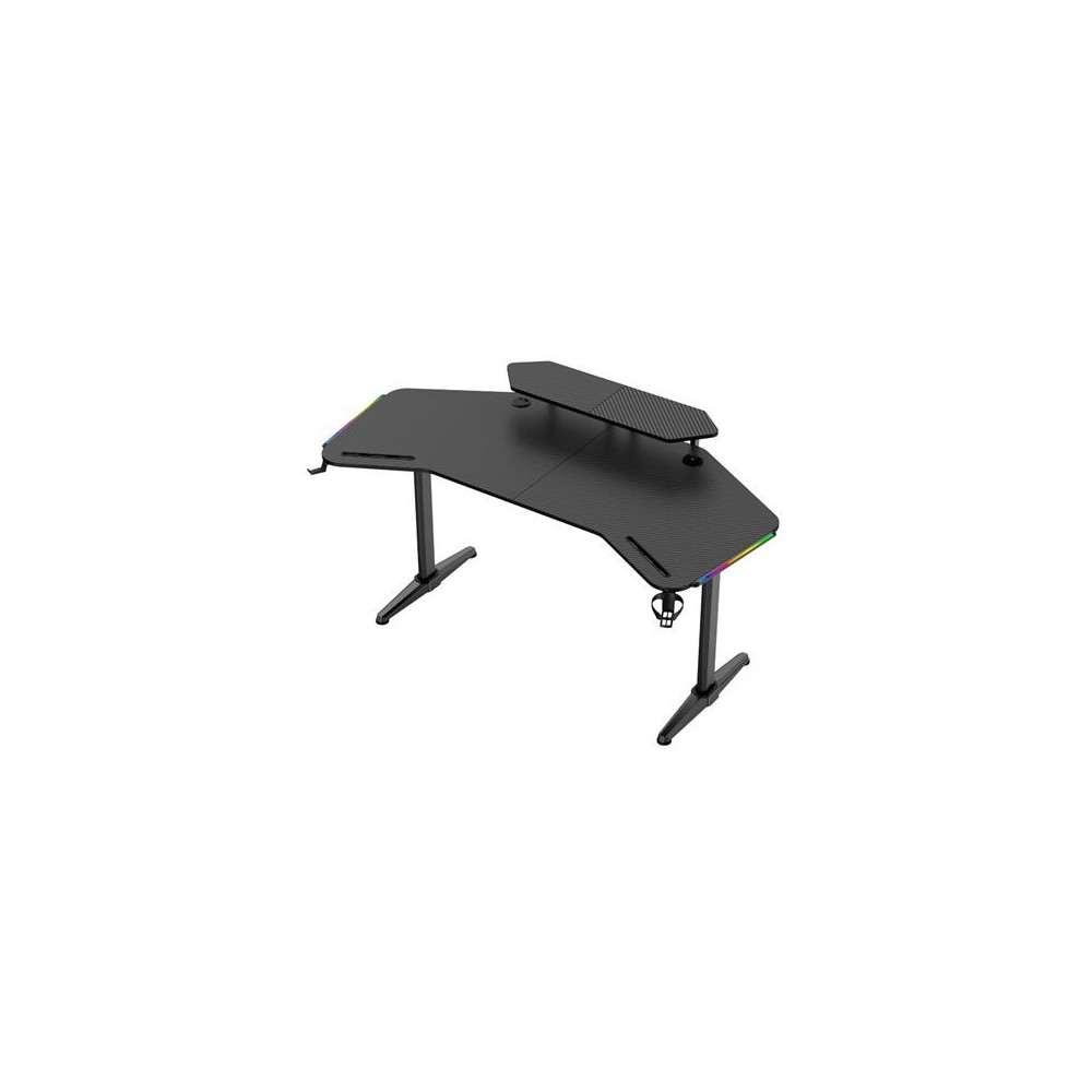MESA GAMING PRO1500 XL FIBRA CARBONO | LUZ RGB SOUND MUVIP