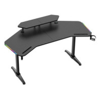 MESA GAMING PRO1500 XL FIBRA CARBONO | LUZ RGB SOUND MUVIP