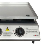 PLANCHA DE ASAR 2 FUEGOS INOXIDABLE MUVIP