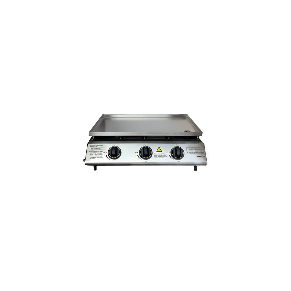 PLANCHA DE ASAR 3 FUEGOS INOXIDABLE MUVIP