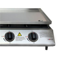 PLANCHA DE ASAR 3 FUEGOS INOXIDABLE MUVIP