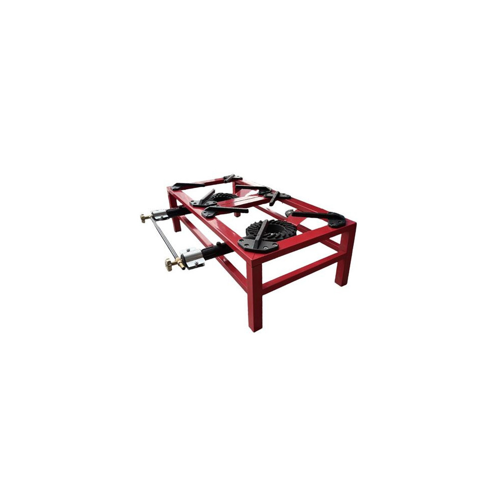 FOGÓN / HORNILLO DE GAS REFORZADO ALTA POTENCIA 2 FUEGOS 80X40CM MUVIP