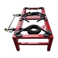 FOGÓN / HORNILLO DE GAS REFORZADO ALTA POTENCIA 2 FUEGOS 80X40CM MUVIP