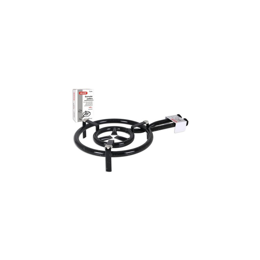 QUEMADOR DE ACERO 40CM PARA PAELLERO GAS ALGON