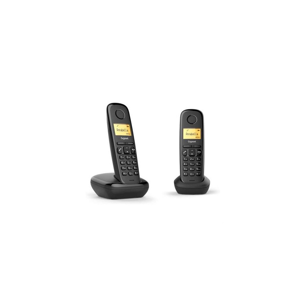 TELEFONO FIJO INALAMBRICO A270 DUO NEGRO GIGASET