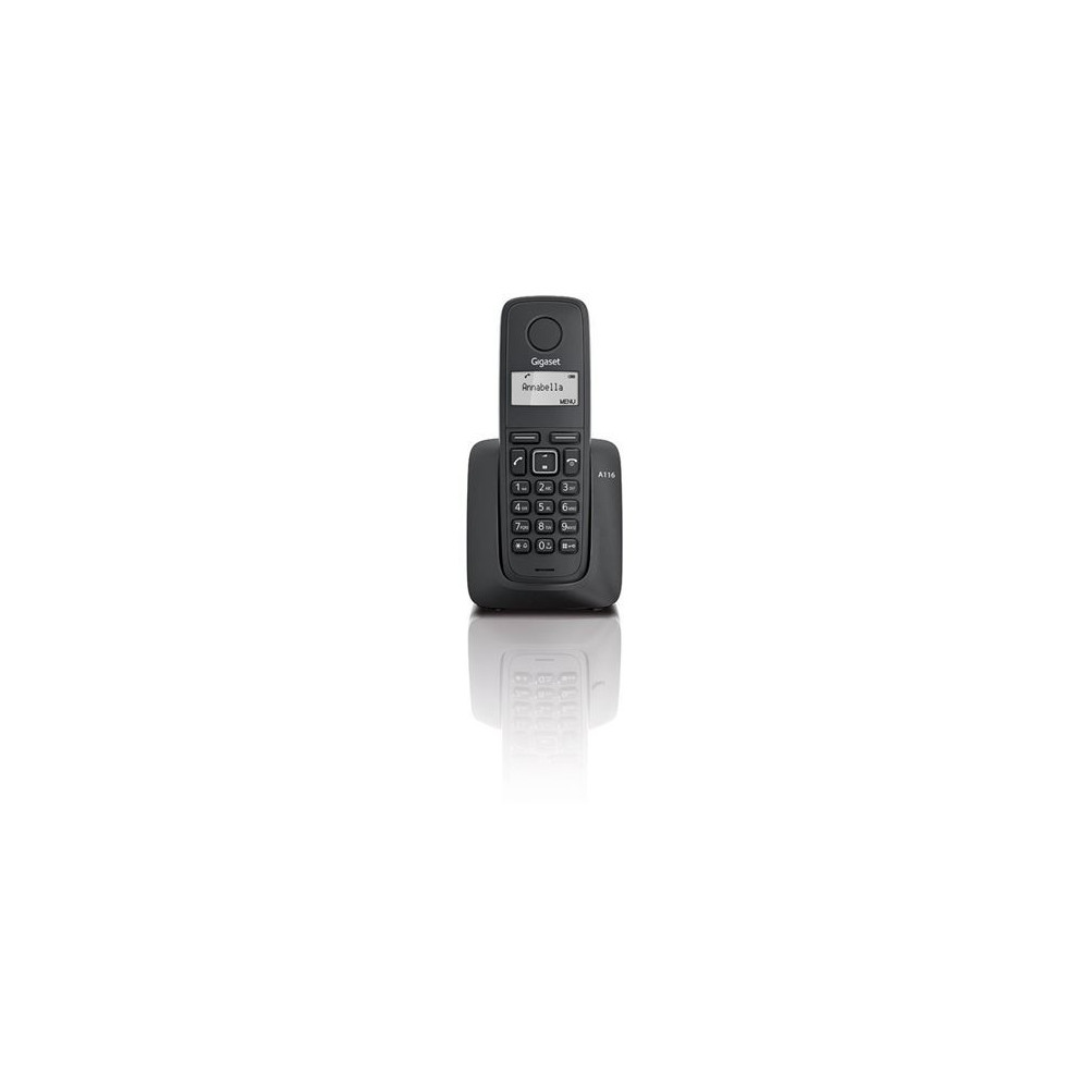 TELEFONO INALAMBRICO DECT DIGITAL GIGASET A116 NEGRO