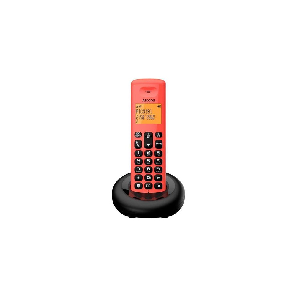 TELEFONO INALAMBRICO E160 ROJO ALCATEL