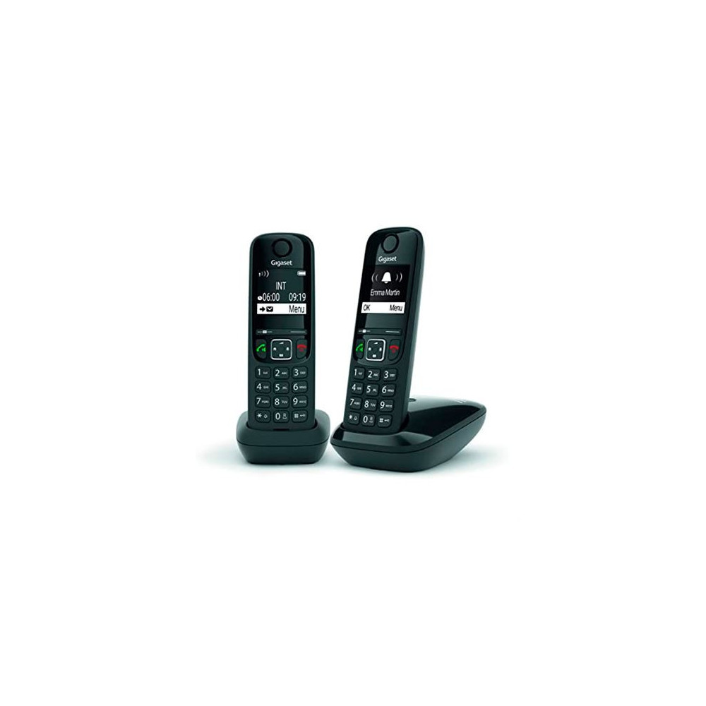 TELEFONO INALAMBRICO GIGASET AS690 DUO NEGRO