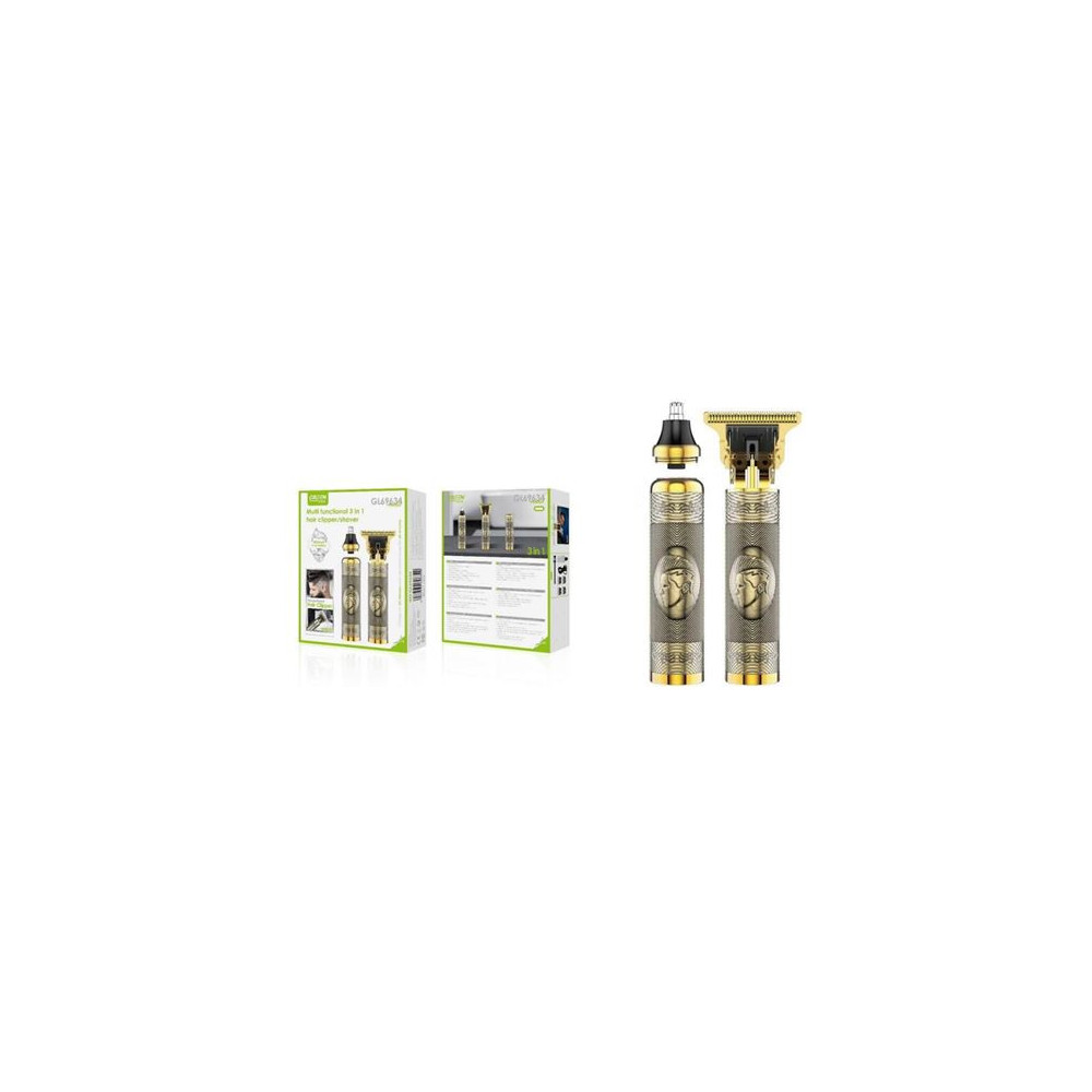 KIT CORTAPELO Y NARICERO METAL GL69634 RECARGABLE GREEN LYCA