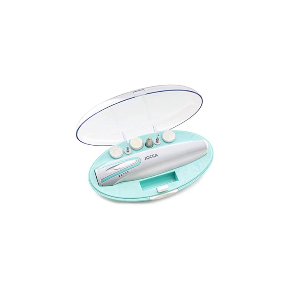 SET MANICURA Y PEDICURA 2 VELOCIDADES 6 ACCESORIOS JOCCA