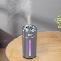HUMIDIFICADOR PORTATIL CON RGB HF09 PLATA XO
