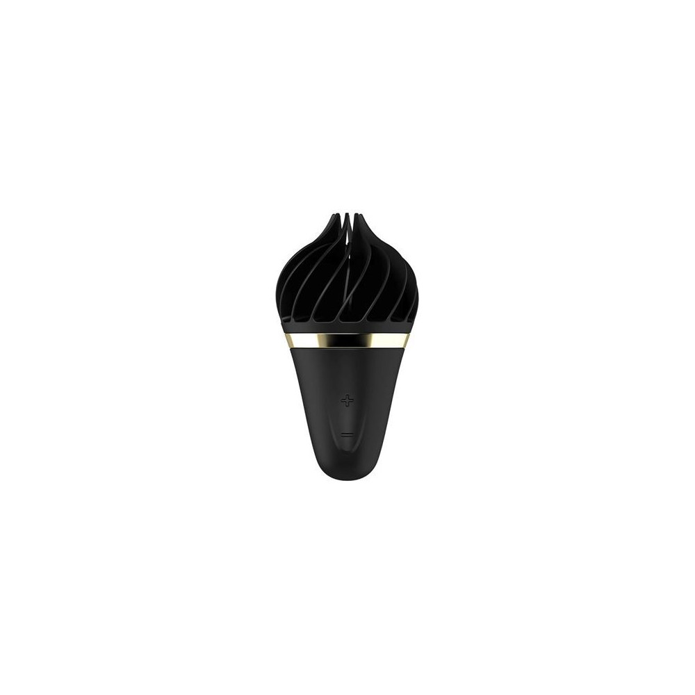 ESTIMULADOR DE CLITORIS SWEET TREAT LAYON NEGRO/ORO SATISFYER