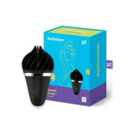 ESTIMULADOR DE CLITORIS SWEET TREAT LAYON NEGRO/ORO SATISFYER