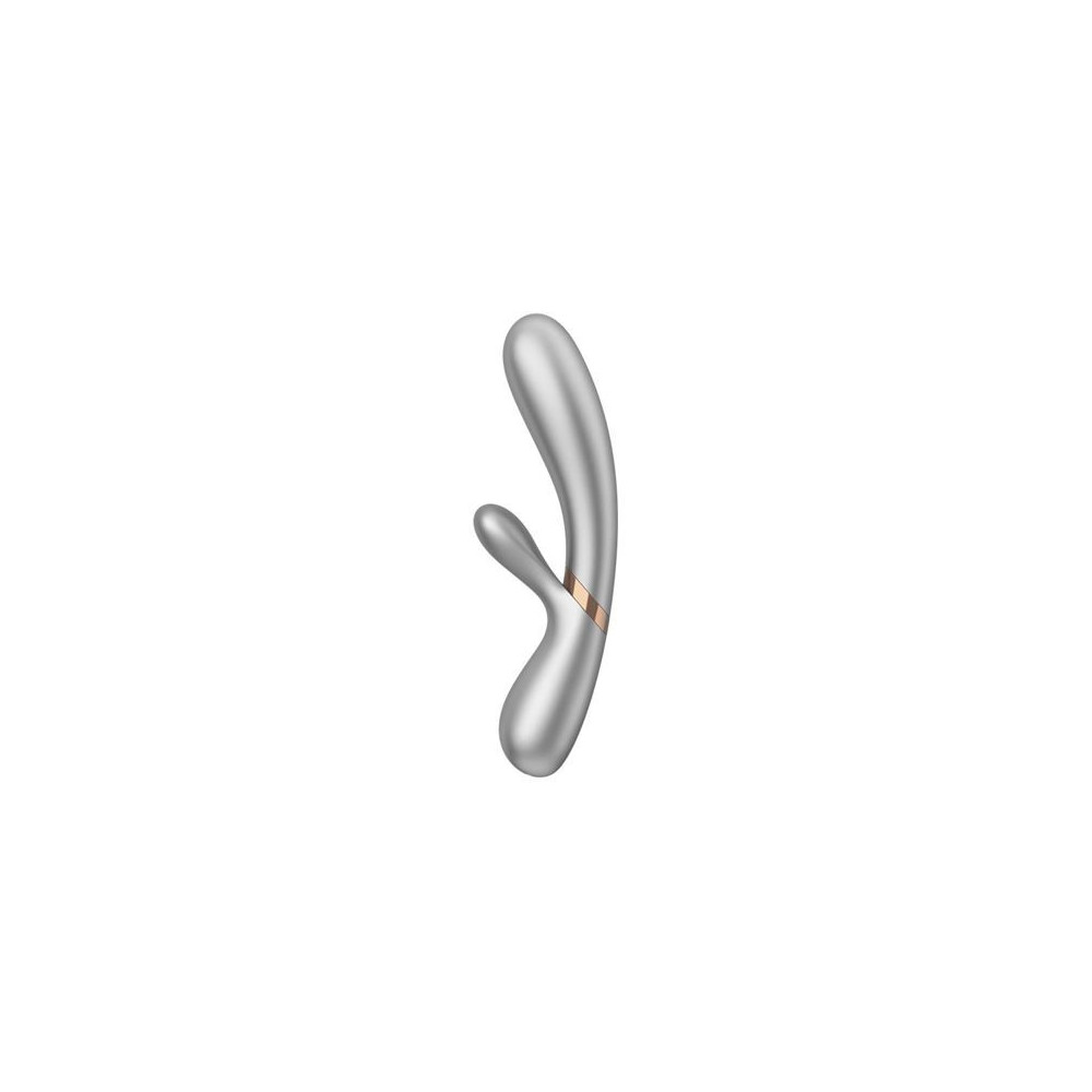 VIBRADOR HOT LOVER SILVER/CHAMPAGNE APP SATISFYER