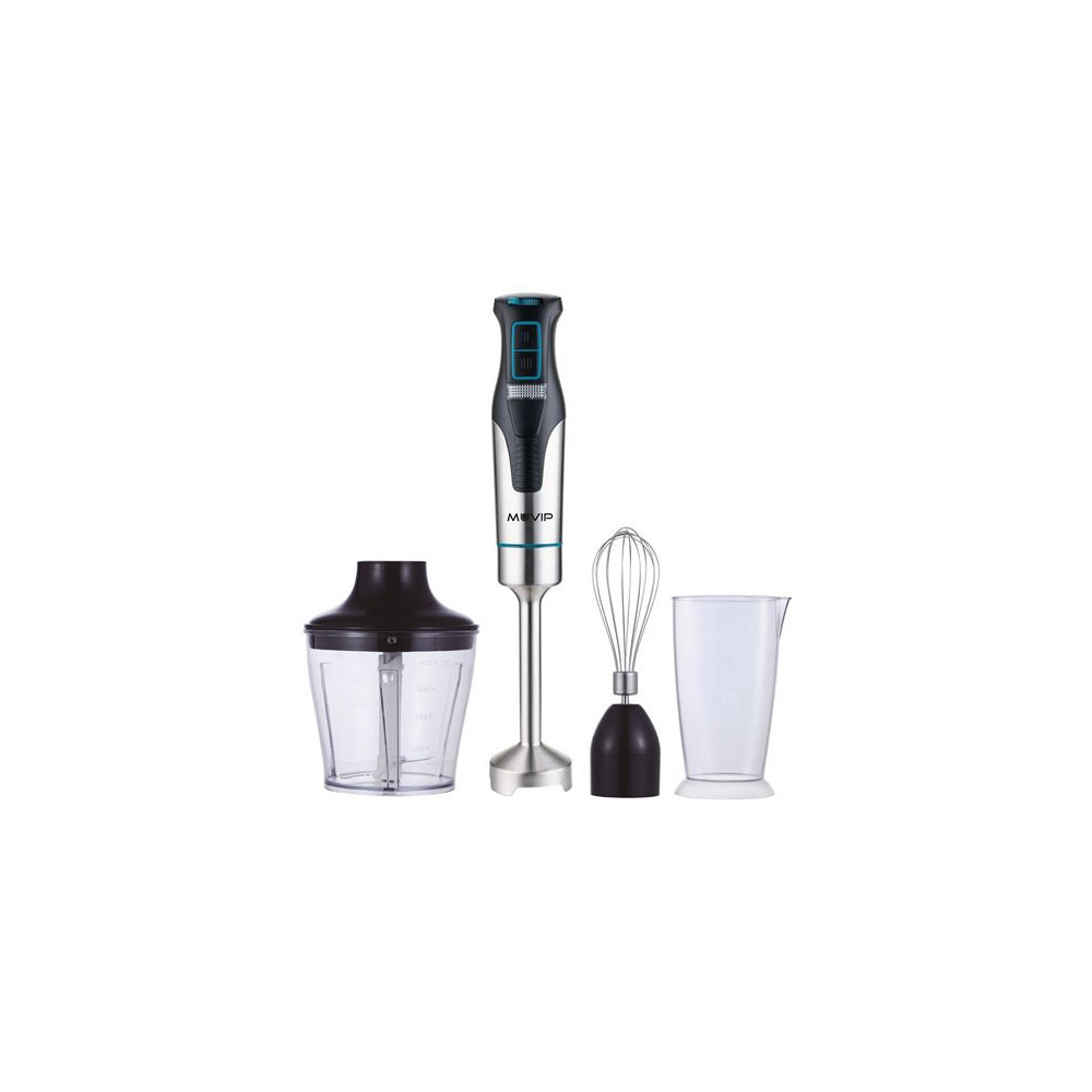 BATIDORA DE MANO INOX 1200W + ACCESORIOS MUVIP